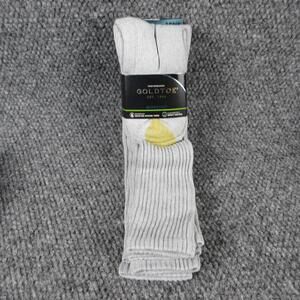 GOLD TOE Socks Mens 6-12.5 Gray Over-The-Calf Cushioned Moisture-Wicking NWT